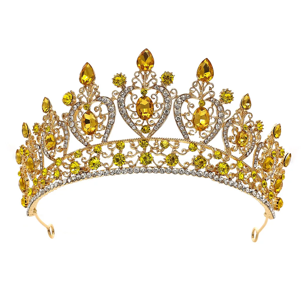 Barokk Pulm Peapael Crystal Pruudi Krooni ja Tiaras Juuksed Ehted Aksessuaarid Naistele Rhinestone Peakatet Kuninganna Diadem