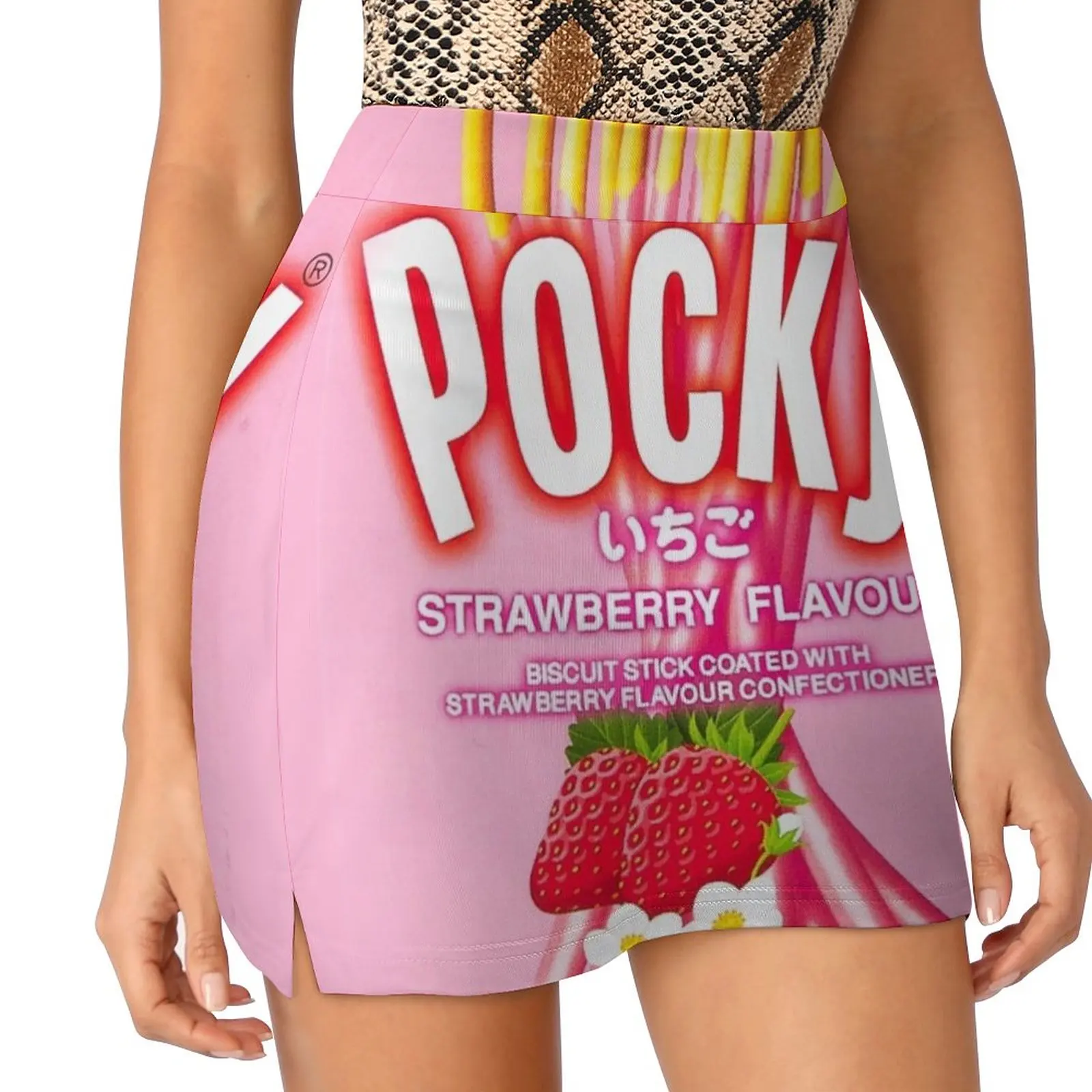 POCKY Maasika Maitse Kerge Tõend Pükste Seelik Naiste kleit haldjas grunge