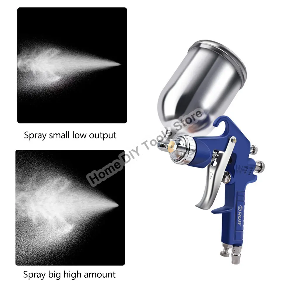 400ml Mini programmi Paint Õhu Spray Gun 1.5/2.5 mm Pneumaatilised Atomizing Otsik Õhu Pihusti Pihusti Pen Maali Remondi Tööriist