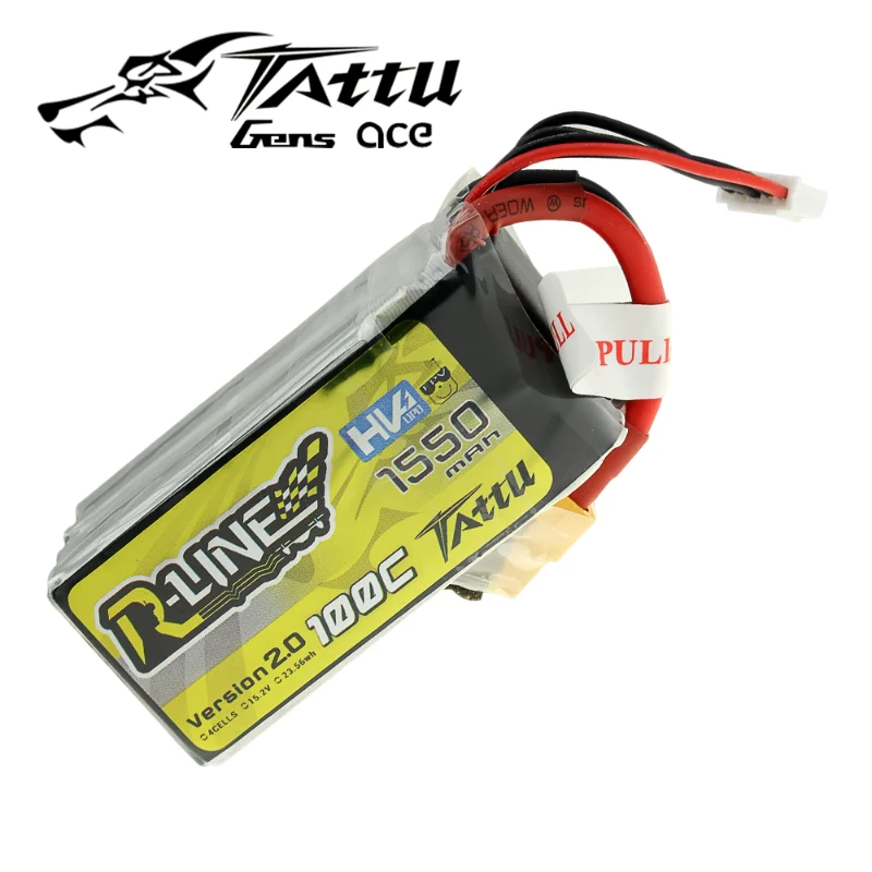 TATTU LiPo 4S Aku 1550mah 100C 15.2 V V2.0 XT60 Vägivalla Liitium Li-Polymer Battey jaoks FPV Racing Undamine Quadcopter
